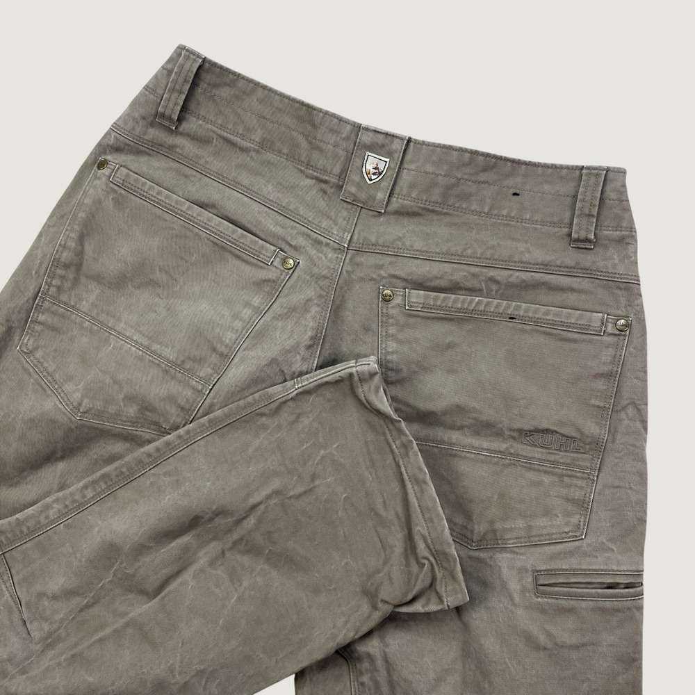 Kuhl Mens 30x30 (30x29) Rydr Pants Brown Vintage Patina Articulated Knee Hiking